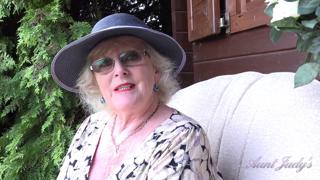 Sixty-18-year-old Mrs Claire gags on your stiff cock🌭 amidst lush garden vegetation'