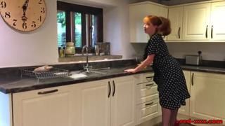 RedXXX uses the rolling pin in the kitchen scene
