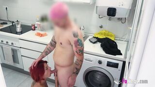 'Sizzling Redhead MILF Albaan Banged Her Stepson’s Buddy For Our Viewing Enjoyment'