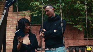 MATURE4K. Asian riding young Czech man