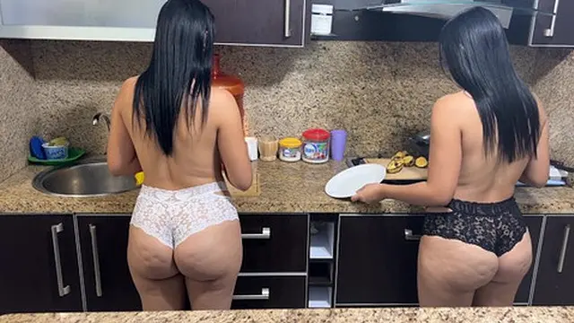 Both Matures Prefer Cooking in Bikinis